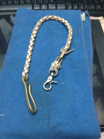 皮編繩+銅質五金